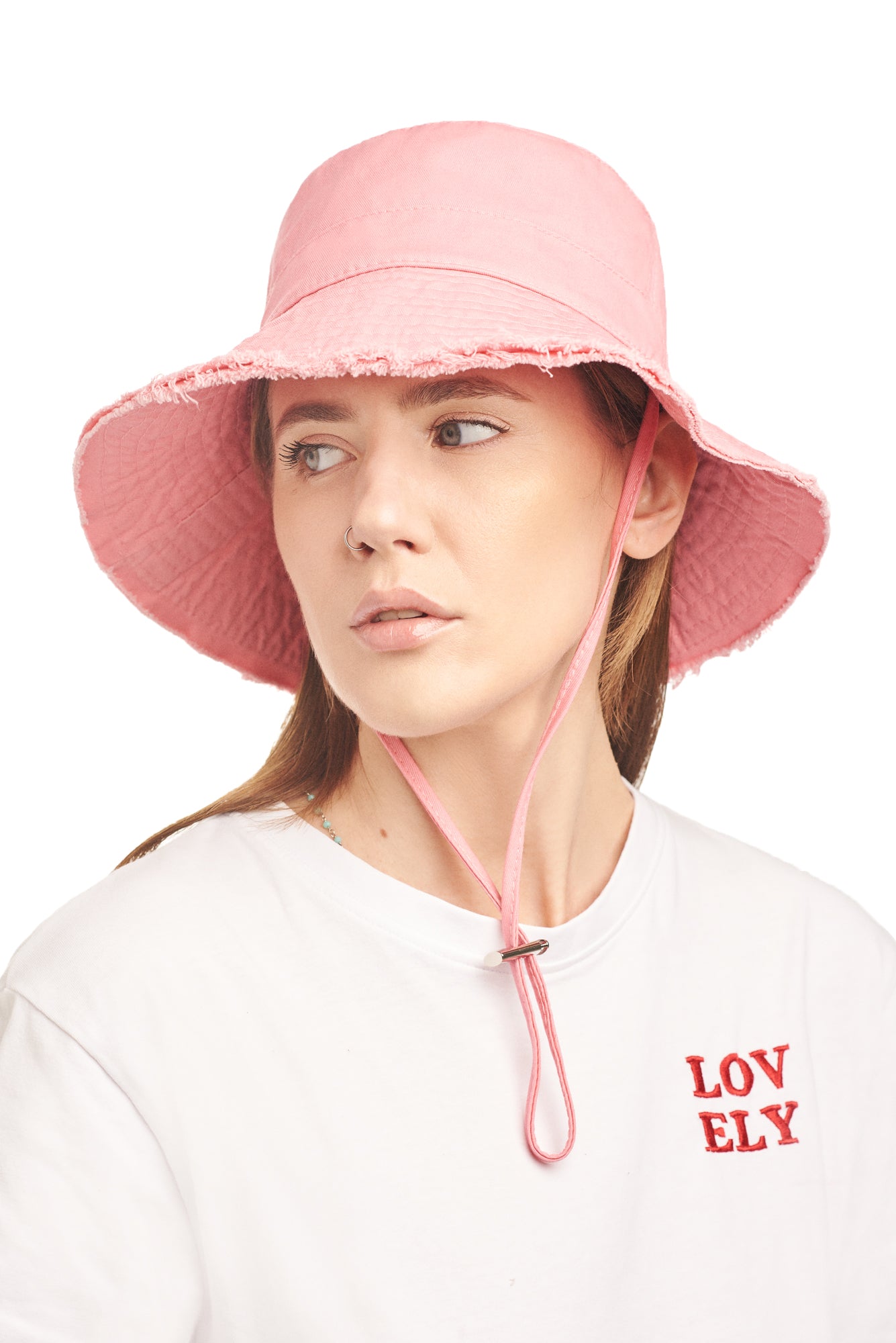 Strawberry sorbet bucket hat